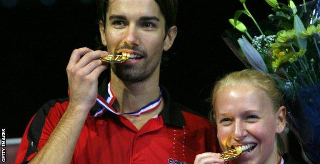 Nathan Robertson and Gail Emms