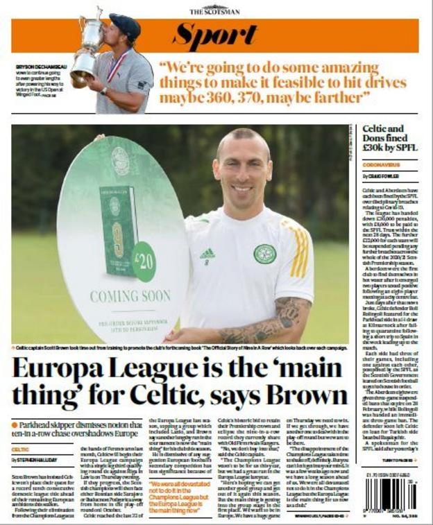 sports Scotsman back page