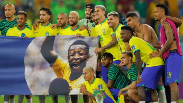 Watch: Coffin of Brazil football hero Pelé carried onto stadium