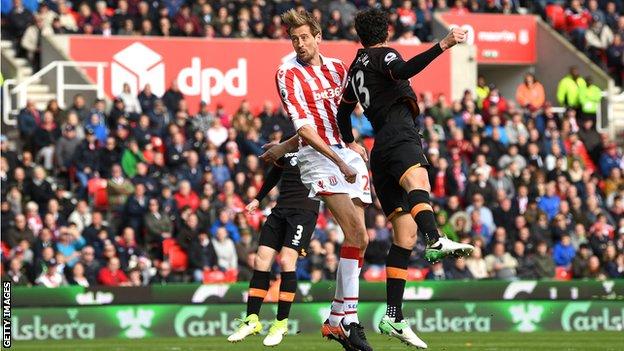 Peter Crouch's Stoke goal against Man City best of the season' - BBC Sport