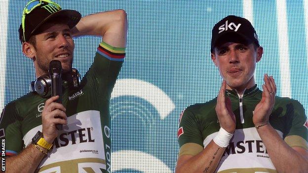 Mark Cavendish and Peter Kennaugh