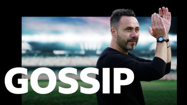 Roberto De Zerbi and the gossip logo