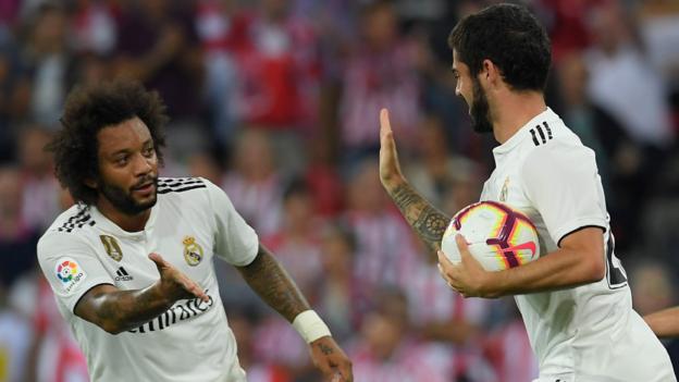 Athletic Bilbao 1-1 Real Madrid: Isco rescues point as Real's winning start is ended - BBC Sport