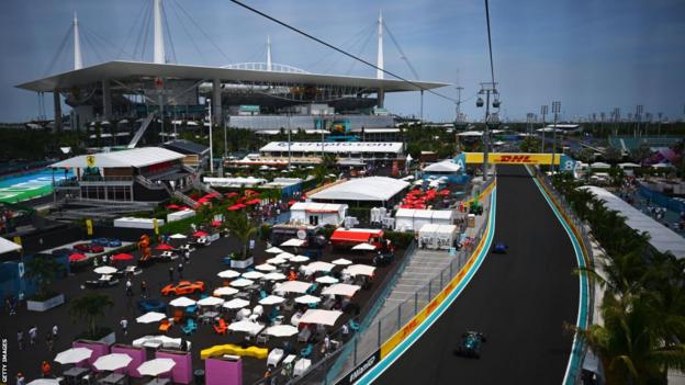 General view of the Miami International Autodrome