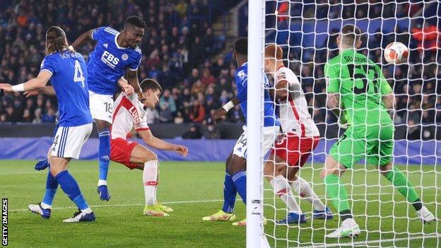 Ruslan Litvinov of Spartak Moscow shoots on goal during the UEFA