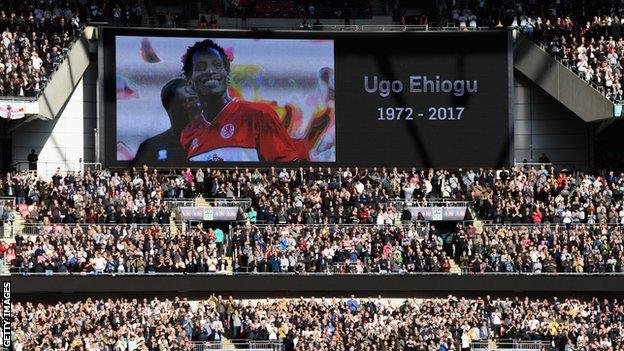 Ugo Ehiogu tribute at Wembley