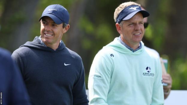 Rory McIlroy and Luke Donald