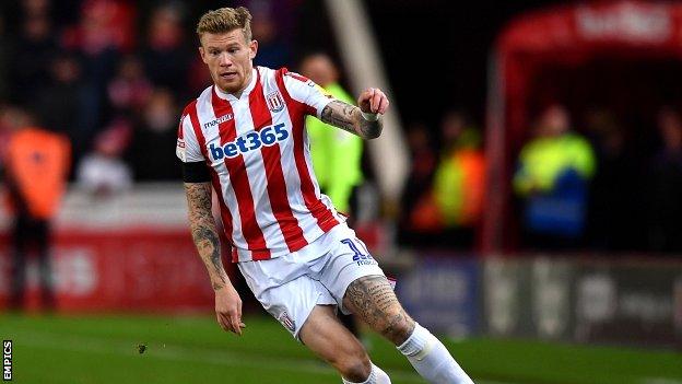 Stoke City winger James McLean