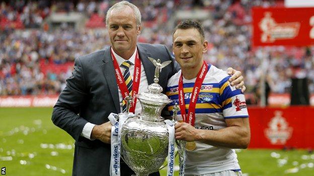 Brian McDermott and Kevin Sinfield