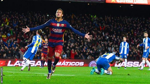Barcelona forward Neymar