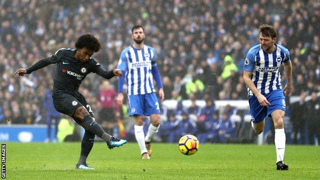 Brighton Hove Albion 0 4 Chelsea BBC Sport