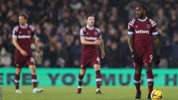 West Ham players including Michail Antonio in action