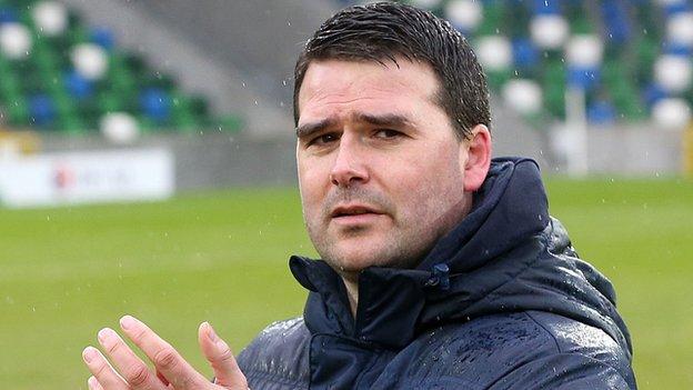 Healy took over from Warren Feeney as manager of Linfield