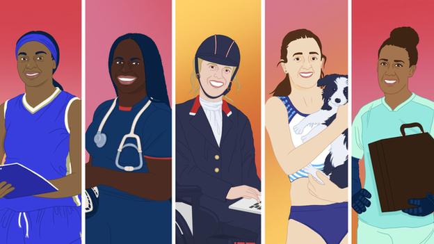 Janice Monakana, Simi Pam, Sophie Christiansen, Laura Muir and Chloe Morgan
