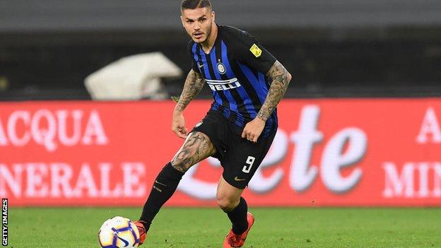 Mauro Icardi: Argentina striker joins Paris St-Germain on season-long loan  from Inter - BBC Sport