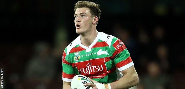 Campbell Graham makes his South Sydney Rabbitohs debut against St George Illawarra Dragons