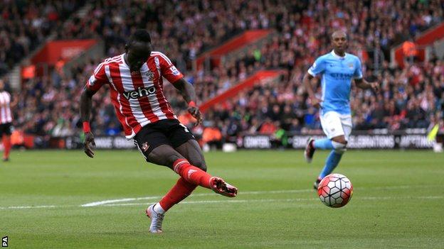 Sadio Mane scores for Southampton