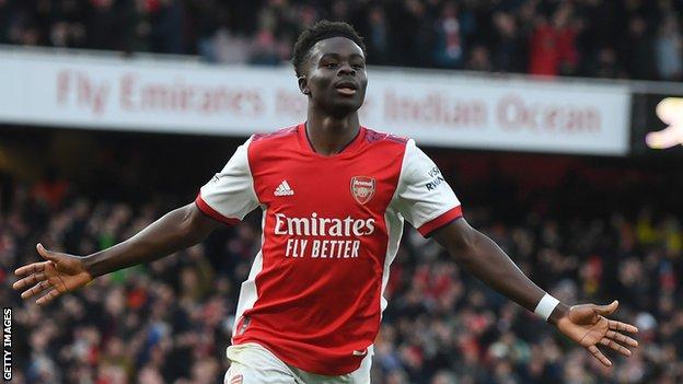 Saka's 79th-minute strike proved decisive for top-four chasing Arsenal