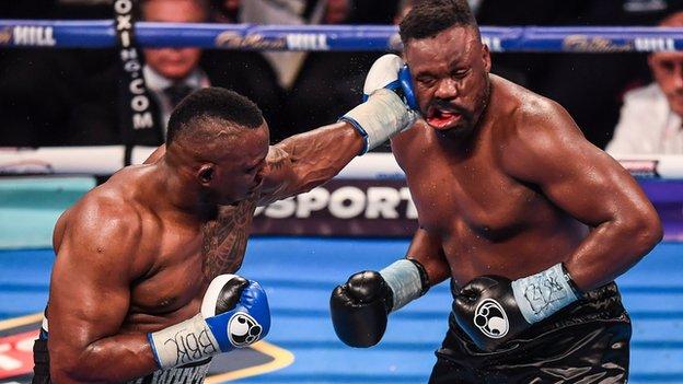 Whyte (left) beat Chisora in an epic bout in 2016