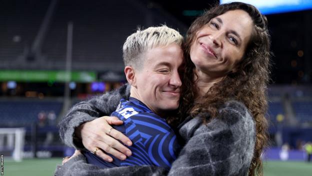 Megan Rapinoe and Sue Bird