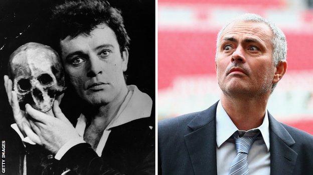 Jose Mourinho and Richard Burton as hamlet