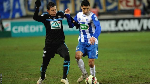 Nassim Akrour playing for Grenoble