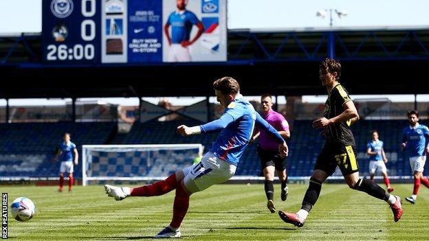 Ronan Curtis mencetak gol untuk Portsmouth