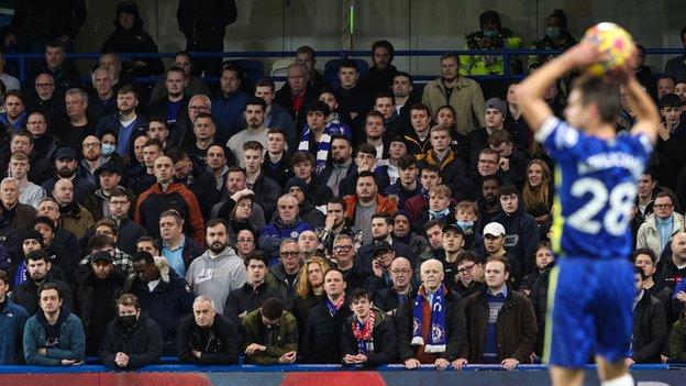 Chelsea fans at Stamford Bridge