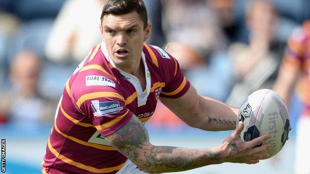 Scotland captain Danny Brough in action for Huddersfield Giants
