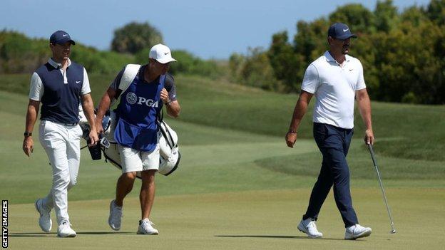 Rory McIlroy and Brooks Koepka