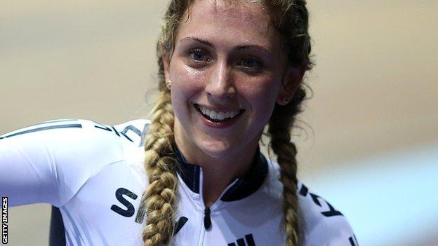 Laura Trott won the silver medal in the scratch race in Hong Kong