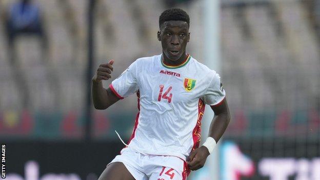 Ilaix Moriba in action for Guinea