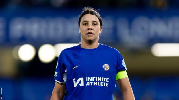 Sam Kerr playing for Chelsea