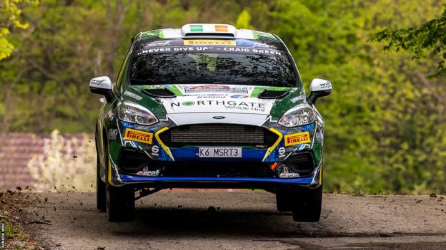 Eamonn Kelly won his first Junior WRC round on a difficult weekend for Irish rallying