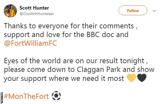 Fort William tweet