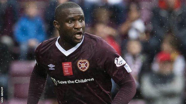 Defender Clevid Dikamona is ending his contract with Hearts early