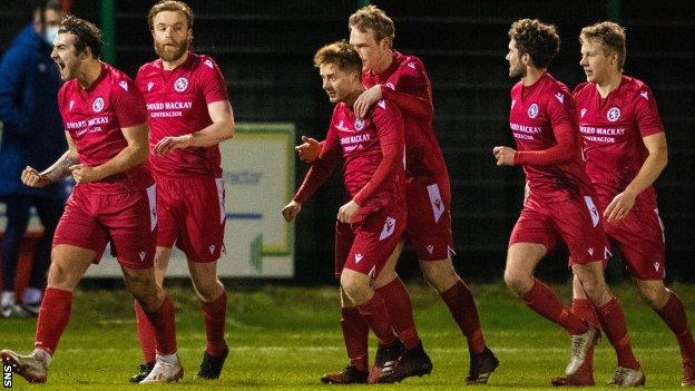 Brora Rangers celebrate