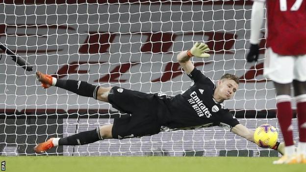 Arsenal goalkeeper Bern Leno