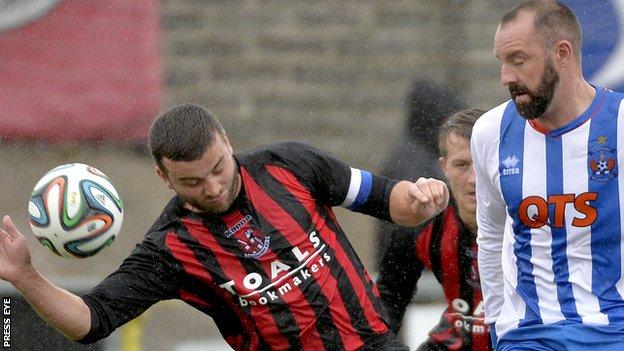 Colin Coates was back in action for Crusaders in a friendly against Kilmarnock