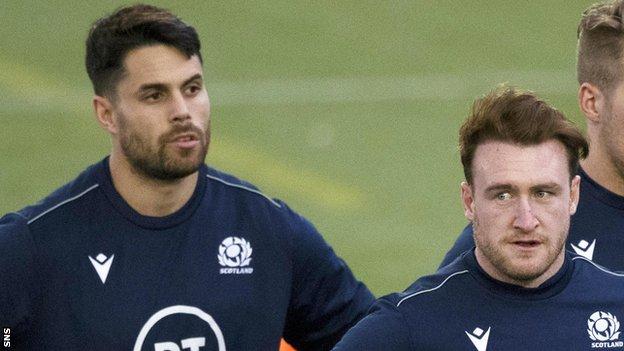 Sean Maitland and Stuart Hogg