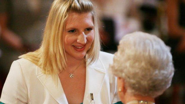 Rebecca Adlington was subjected to abuse after accepting an OBE