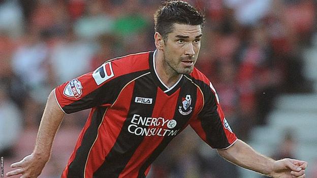 Richard Hughes in action as a player for Bournemouth