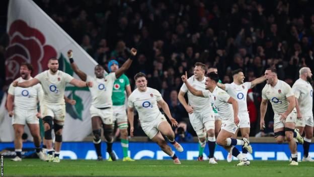 England celebrate