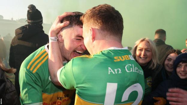 Tallon and Convery celebrate