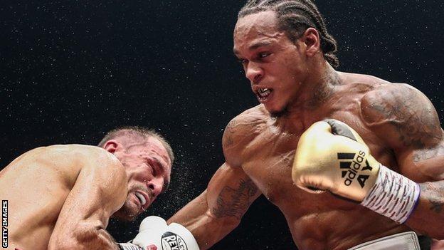 Yarde (right) looked close to victory in round eight but Kovalev responded