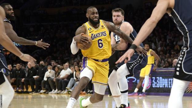 LeBron James and Luka Doncic NBA