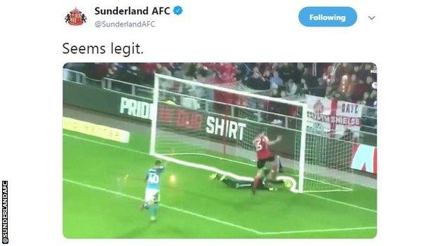 Sunderland tweet