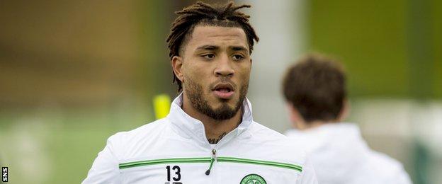 Colin Kazim-Richards in training with Celtic