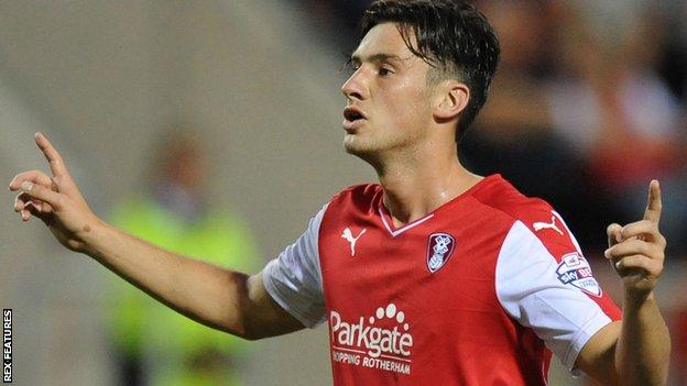 Rotherham midfielder Joe Newell
