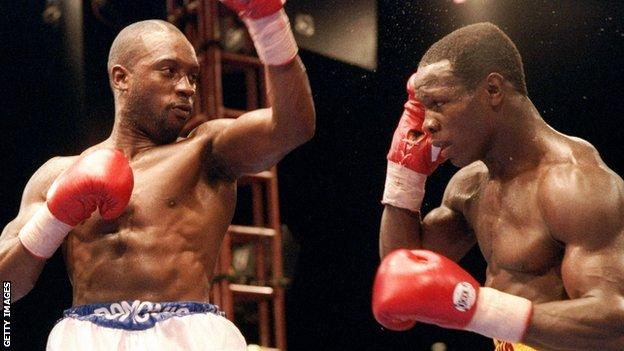 Nigel Benn and Chris Eubank